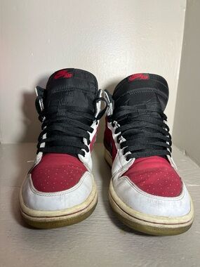 Nike High-Top Sneakers in Black, Red & White